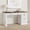 White, variant on 54" Fluted Home Office Desk with Storage, Modern Executive Desk with Charging Station, Wooden Computer Desk with Drawers for Storage File, Writing Desk for Study, Living Room, Bedroom