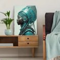 thumbnail image 5 of Futuristic African Queen Canvas Print, Afro Portrait Wall Art for Living Room Bedroom Office Apartment Hallway Home Decor, 5 of 8