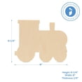 thumbnail image 3 of Train Wood Cutouts 6-1/2 x 8-inch, Pack of 50 Wooden Crafts to Paint, Wooden Cutouts for Crafts, by Woodpeckers, 3 of 5
