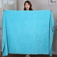 thumbnail image 2 of VogueV 80X71In Turkish Cotton Oversized Bath Sheet, Extra-Large Beach Pool Towel, 100% Long-Staple Fiber, Thick Soft Absorbent, Machine-Washable Spa Blanket for Adults, Hotel, 1*Bath Towel, 2 of 6