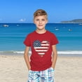 thumbnail image 5 of ZACPNCV Flag Shirt for Toddler Kids Boys Girls USA Flag Heart Graphic T-Shirt 4th of July Shirt Patriotic Tee Tops Red 3-4 Years, 5 of 9