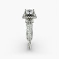 thumbnail image 3 of Alpha Jewel 14k White Gold Plated Solitaire Ring - Princess Cut 1.8 Ct Moissanite Ring - Daily Wear Bridal Moissanite Ring - Moissanite Wedding Ring - Gifts for Birthday - Moissanite Jewelry, 3 of 4