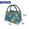 thumbnail image 2 of Honeii Animals In Camping Print Cooler Bag Insulated, Large Leakproof Soft Sided Portable Cooler Bag,Lunch Box Lunch Bag, 2 of 6