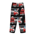 thumbnail image 5 of Kll Womens Fire And Rescue Truck Print Pajama Pants Soft Pajama Bottoms For Women Cozy Lounge Pants, 5 of 9