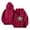 Red, variant on Wancir Womens Cheetah Leopard Star Hoodie Graphic Print Fleece Y2k Oversized Hooded Sweatshirt