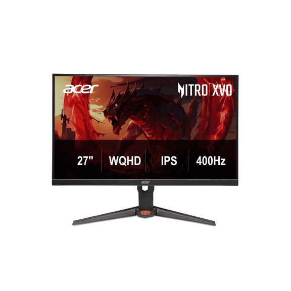 Acer Nitro XV270U F4bmiiprx 27" WQHD (2560 x 1440) IPS Gaming Monitor with AMD FreeSync Premium Technology, 400Hz Refresh Rate, Up to 0.5ms, DCI-P3 90%, 2 Speakers, 2 Watts Per Speaker