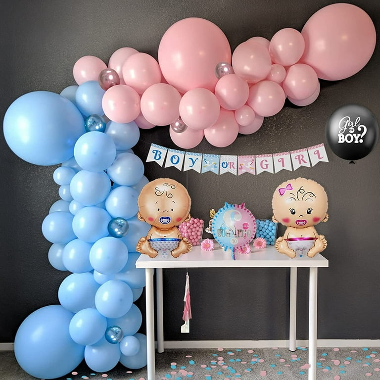 Ballons à l'hélium bleus Gender Reveal Decoration Décoration de Fête Ballon  BabyShower | bol