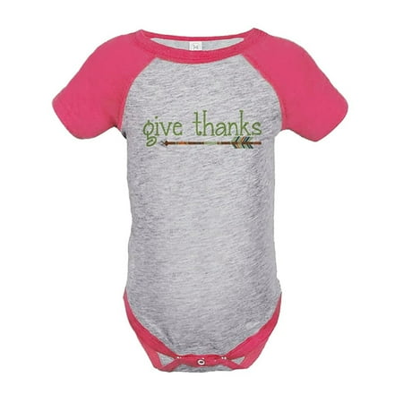 

Custom Party Shop Baby s Give Thanks Thanksgiving Onepiece