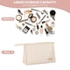 thumbnail image 3 of Bolsa de cosméticos con cremallera para mujer, bolsa de maquillaje de piel sintética para bolso, bolsa de maquillaje de viaje con asa, 3 of 5