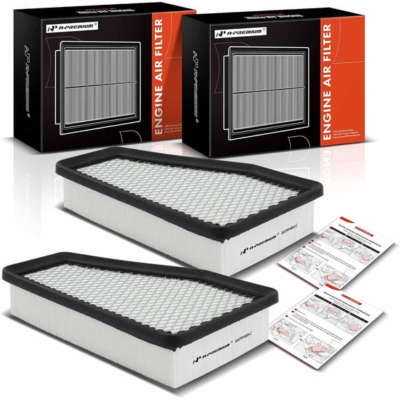 A-Premium 2-PC Engine Air Filter Compatible with Jeep Cherokee 2019 2020 2.4L 3.2L