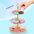 thumbnail image 3 of Simulation Afternoon Tea Toy Interactive Realistic Mini Toddler Cake Biscuit Doughnut Model Toy for Girls, 3 of 11