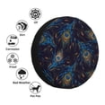 thumbnail image 2 of Kdxio Peacock Feathers for Tire Cover Wheel Protectors Tyre Covers Weatherproof Wheel Covers Universal Fit for Trailer Rv SUV Truck Camper Travel Trailers 16 inch, 2 of 5