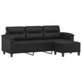 thumbnail image 1 of vidaXL Sofa Chair with Footstool Black 35.4"x30.3"x31.5"/82.7"x30.3"x31.5", 1 of 16