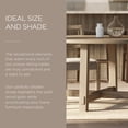 thumbnail image 6 of Maven Lane Sasha Round Wooden Dining Table in Weathered Grey Finish, 6 of 7