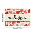 thumbnail image 3 of Love Heart Placemat Valentine's Day Place Mat, Anniversary Kitchen Dining Table Decoration for Home Party Decor (C), 3 of 6