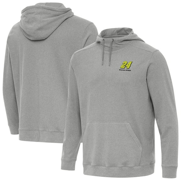 Men's-Antigua  Heather Gray William Byron Cloud Pullover Hoodie