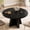 Black, variant on Laisnet 47" Round Dining Table for 6, Modern Wooden Dinner Table for Kitchen Living Room, Black