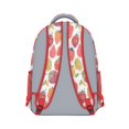 thumbnail image 3 of White Strawberry Plants Fruit Backpack for School,Cute School Bag,Schoolbag with Adjustable Shoulder Straps & Padded Back,15.3"x11"x6.7", 3 of 6