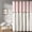 Pink & Cream, variant on Farmhouse Pink Shower Curtain Button Linen Textured Woven Fabric,Country Style,Blush 72x72 Inch