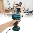 thumbnail image 4 of Portable Impact Drill Kit, Double Bearing Lithium Ion Brushless Impact Driver ABS  For Home Decoration, 4 of 8