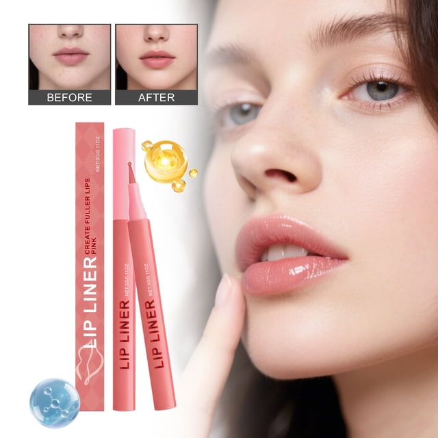 Fankiway Waterproof Lipliner Lip Shape Natural Waterproof Makeup Holding Not Easy to Easy to Color 2ml