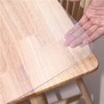 DNGZJAO Clear PVC Table Cover Protector Transparent Mat Rectangular