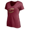 thumbnail image 2 of Women's Garnet Cleveland Cavaliers Logo V-Neck T-Shirt, 2 of 3