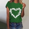 thumbnail image 2 of Levmjia Womens T Shirt St Patricks Day Short Sleeve Crew Neck Casual Versatile Top Soft Breathable Polyester Loose Fit Graphic Tee, 2 of 7