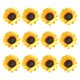 thumbnail image 1 of 12Pcs Simulated Sunflowers Imitation Flowers Head Decors Fake Sunflower Props HOMEMAXS 13891808-MX, 1 of 6