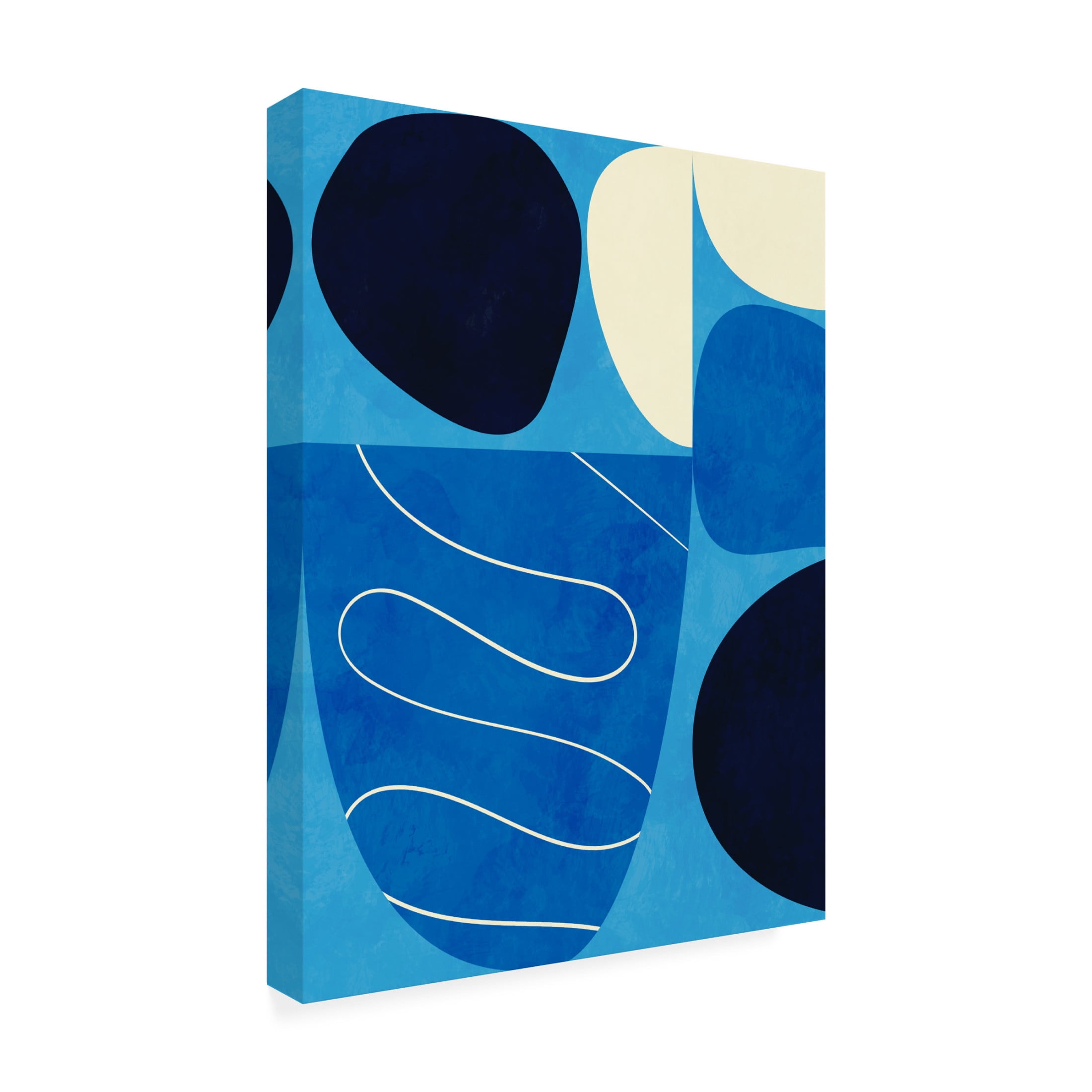 Trademark Fine Art Ana Rut Bre Shapes Play3 1blue Canvas Wall Art