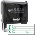 thumbnail image 1 of Large Self-Inking Fax Stamp, Trodat Printy 4913, Press and Print Stamping, Impression Size 7/8" x 2-1/4", Up to 10,000 Impressions - Green Ink, 1 of 10