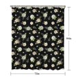 thumbnail image 5 of Pioneer Flower Floral Print Pattern Shower Curtain 72"x84", Bathroom Decorative Shower Curtain Set with 12 Hooks, Waterproof Washable, 5 of 6