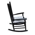 thumbnail image 4 of wooden porch rocker chair Black 20604, 4 of 7
