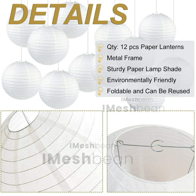 12 Packs: 6 ct. (72 total) White Mini Lanterns by Ashland®