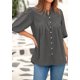 thumbnail image 4 of Blusa PRETTYGARDEN para mujer, verano 2025, manga corta, cuello en V, 4 of 8