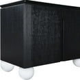 thumbnail image 5 of Meridian Furniture Cardiff Black Wood Veneer and White Laquer Sideboard/Buffet, 5 of 11