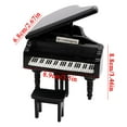 thumbnail image 4 of XEOVHV 1:12 Mini Doll House Simulation Piano Model Pocket Grand Piano Decoration Clearance Sale Season Products, 4 of 4