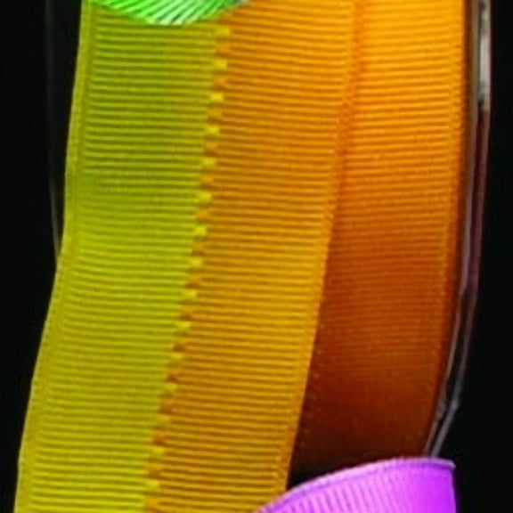 The Ribbon People Yellow Color Grosgrain Wired Craft Ribbon 1.5" x 27 Yards