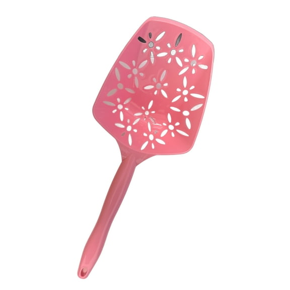 14 in Decorative Floral Plastic Cat Litter Scooper, Ergonomic Handle for Comfortable Use, Deep Reaching Scoop, Easy Storage and Keeps Your Cat’s Litter Box Clean and Mess Free, Pink