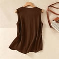 thumbnail image 6 of Womens Linen Embroidered Tank Tops 2026 Trendy Summer Casual Loose Fit Crewneck Sleeveless Shirts Fashion Ladies Blouses, 2XL, 6 of 7