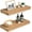 Oak, variant on White Floating Shelves for Wall-24in Wall Mounted Display Ledge Shelves Perfect for Bedroom Bathroom Living Room and Kitchen Decoration Storage (Set of 2)