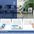 thumbnail image 4 of Sonew Smart Touch Switch,1/2/3 Gang Smart WIFI Wireless Touch Switch Panel US Standard Switch Remote APP Control,Wireless Touch Switch, 4 of 9
