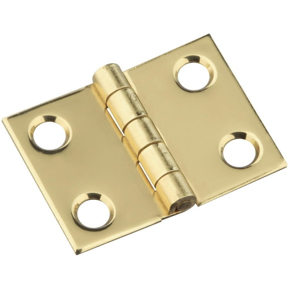 National Hardware - V1802 3/4" x 1" Hinge 4/pk - Polished Brass