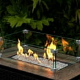 thumbnail image 4 of 10lbs Clear Fire Glass, 1/4'' Reflective Glass Fire Pit Rocks for Fire Pit Table, Fireplace, Gorgeous, 4 of 6