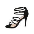 thumbnail image 4 of New Women Qupid Ara-152 Nubuck Open Toe Strappy Stiletto Sandal, 4 of 6