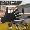 thumbnail image 6 of DAWG Black Nitrile Gloves, Disposable, Latex Free - Diamond Grip and Powder Free for Cleaning, Cooking, Safe Food Prep, Mechanic Work, General Service, Tattoo, Hair Dye - Professional Grade XL, 6 of 7