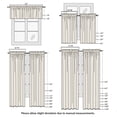 thumbnail image 7 of OVZME Luna 90" Striped Sheer Curtains 2 Panels - Light Filtering Textured Rod Pocket for Bedroom Living Room, 52"W x 90"L Each, Blush, 7 of 7
