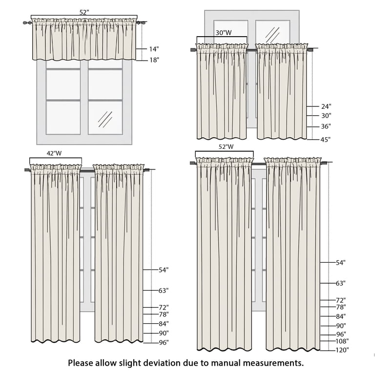 OVZME Luna 108" Striped White Sheer Curtains, 2 Panels photo 7