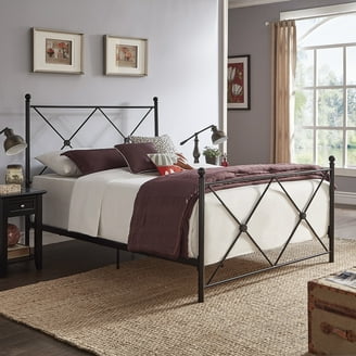 Weston Home Nottingham Vintage Spindle Metal Queen Bed Frame