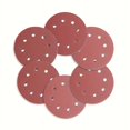thumbnail image 2 of 10/50 Uds 7 pulgadas 8 agujeros gancho y bucle disco de lijado papel de arena granos 60-320 para accesorios de herramientas de pulido, 2 of 4